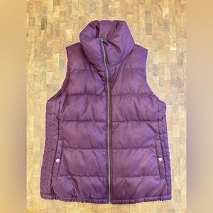 Old Navy Maroon Puffer Vest- Women’s Size Medium
